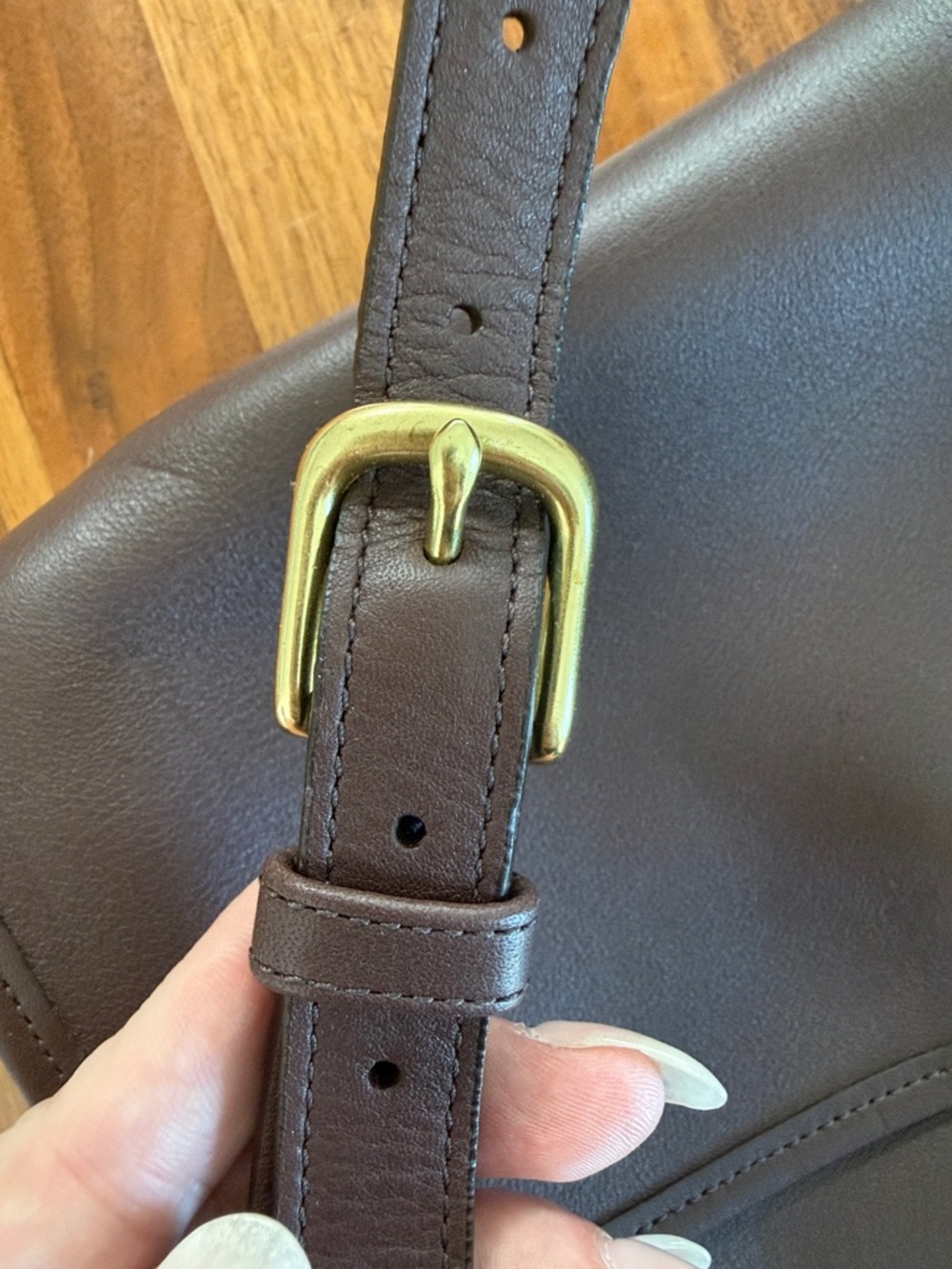 Vintage Coach Leather City Bag 9790 in mahogany color pristine condition - Picture 14 of 15